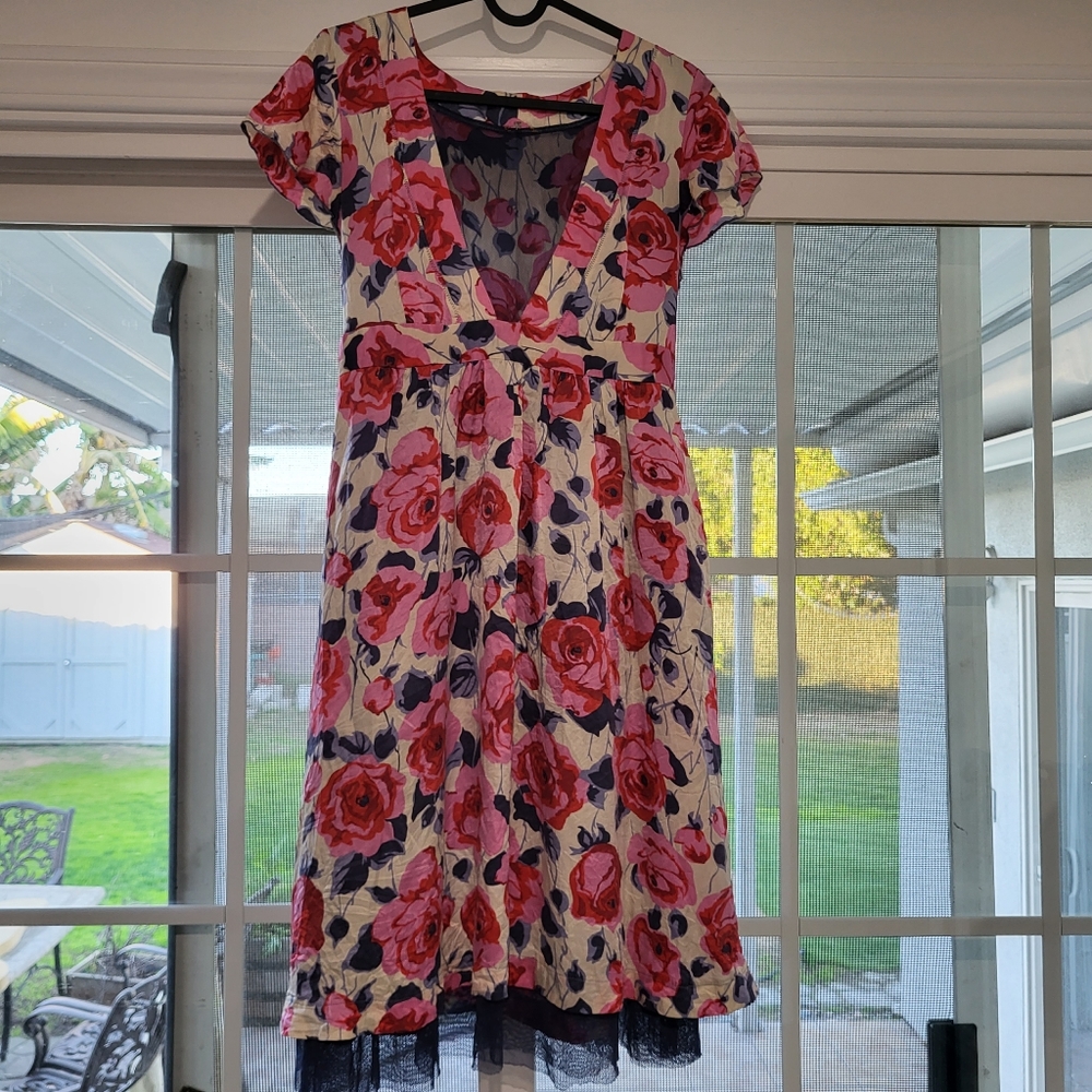 Free People floral silk